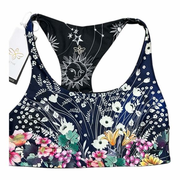 JOHNNY WAS Size Medium Bursting High Waist Sculpting Bell Leggings & Sports Bra - Picture 5 of 10